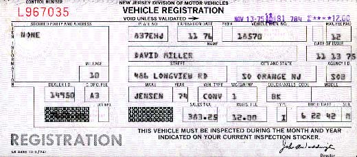 Original registration